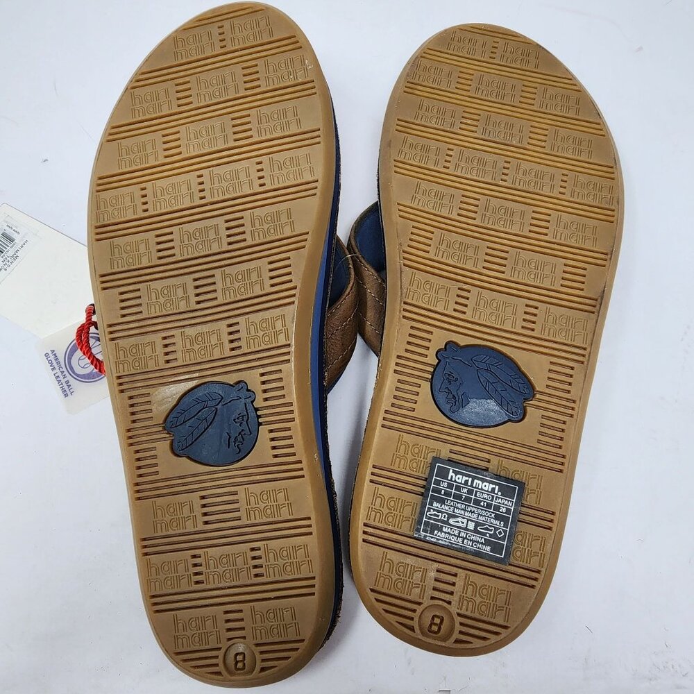 Hari Mari x Nakona Brown Men's Flip-Flops - Picture 9 of 10